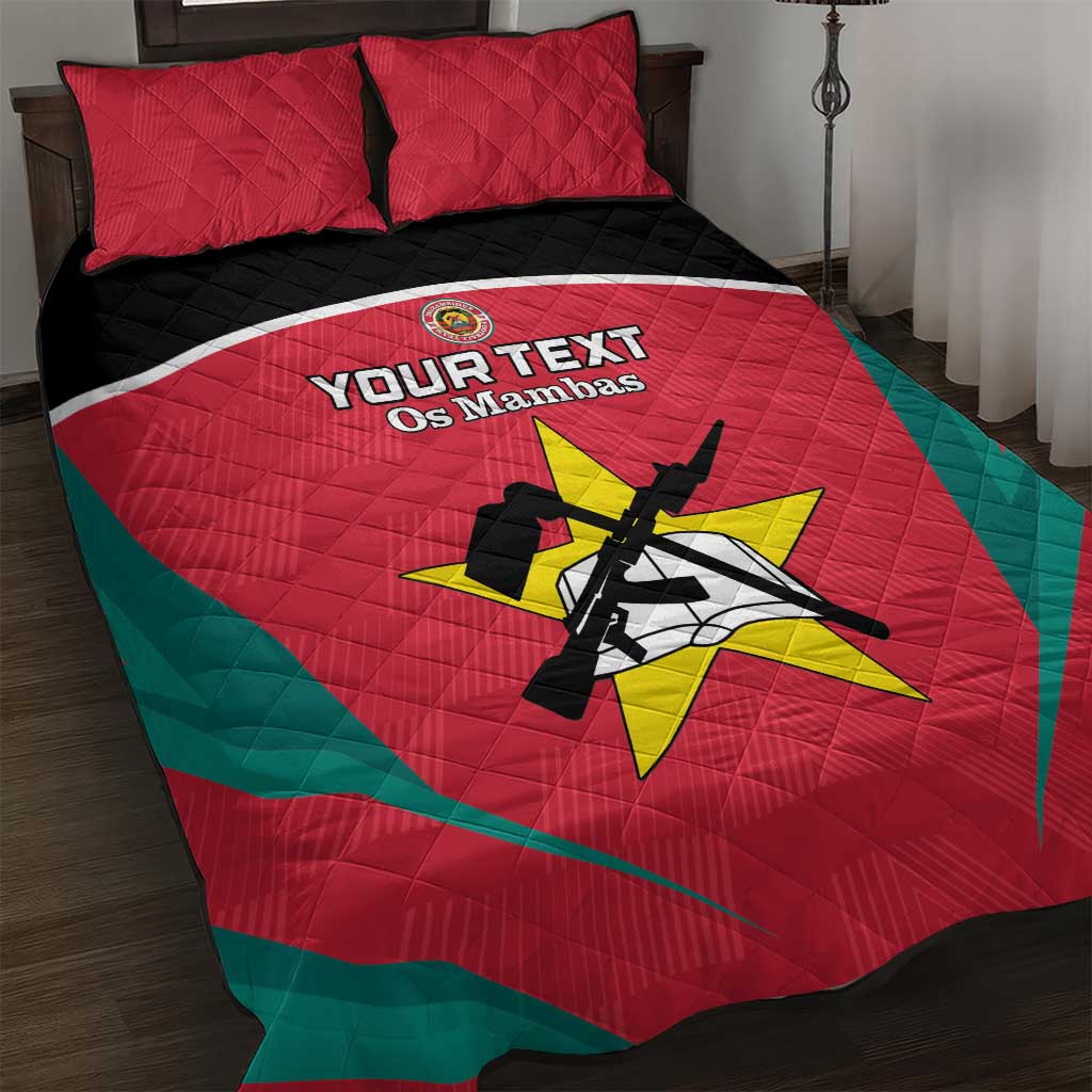 Afro Mozambique Football Custom Quilt Bed Set Go Os Mambas LT15