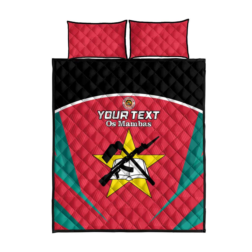 Afro Mozambique Football Custom Quilt Bed Set Go Os Mambas LT15
