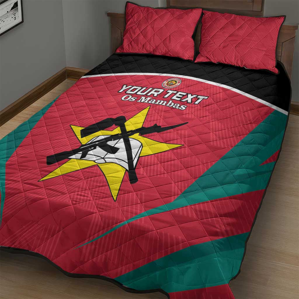 Afro Mozambique Football Custom Quilt Bed Set Go Os Mambas LT15