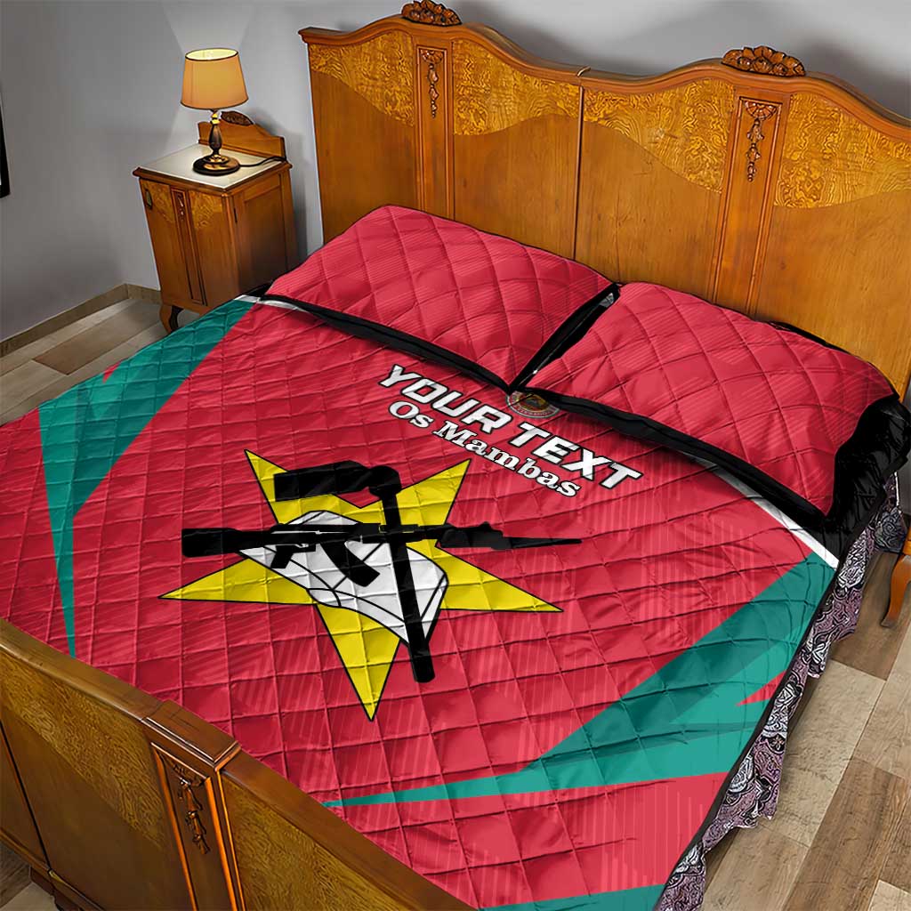 Afro Mozambique Football Custom Quilt Bed Set Go Os Mambas LT15