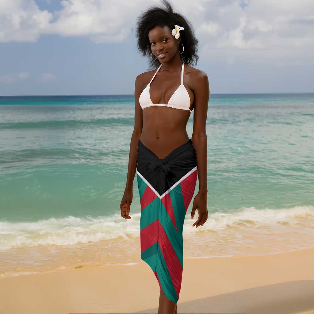 Afro Mozambique Football Custom Sarong Go Os Mambas LT15