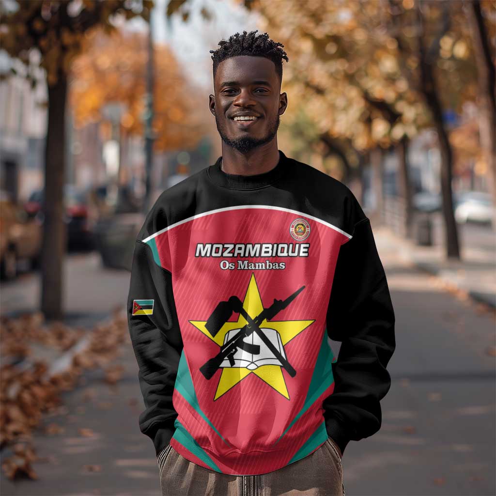 Afro Mozambique Football Custom Sweatshirt Go Os Mambas LT15