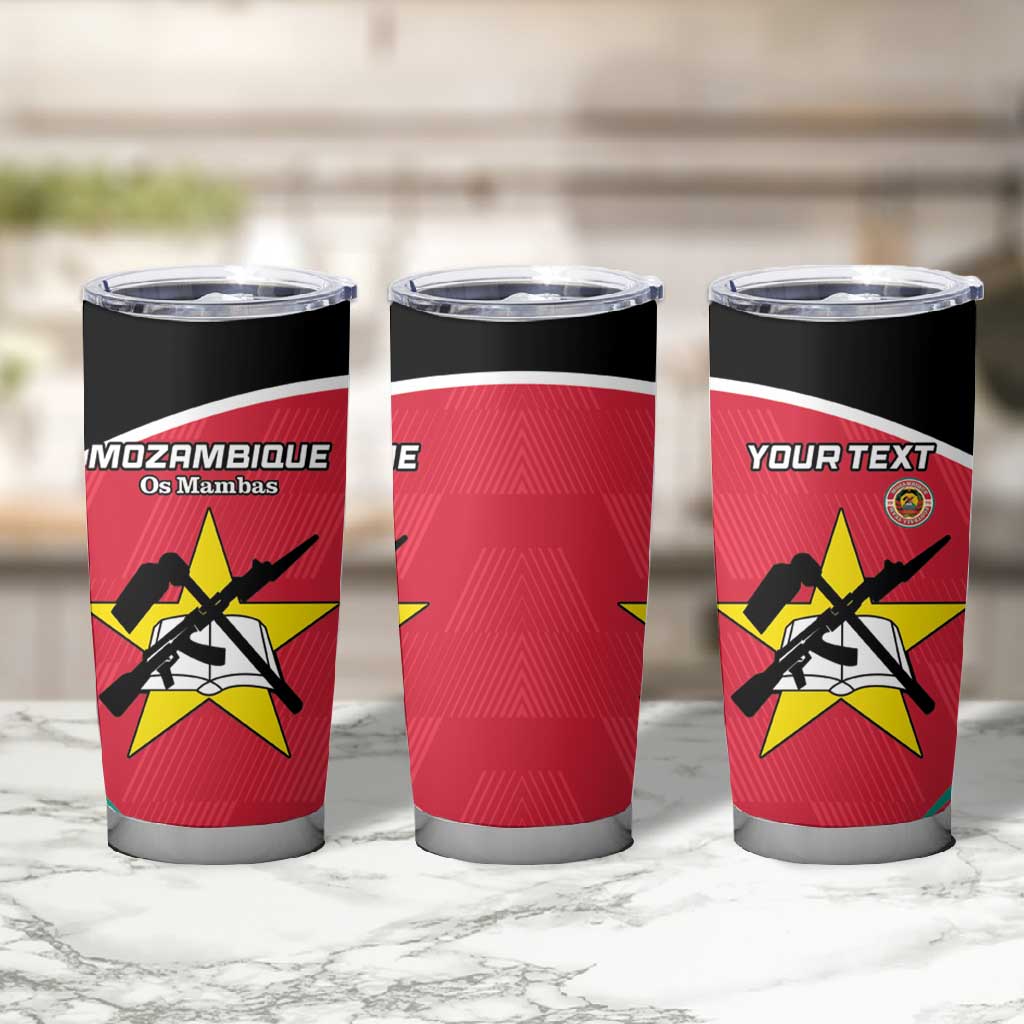 Afro Mozambique Football Custom Tumbler Cup Go Os Mambas LT15