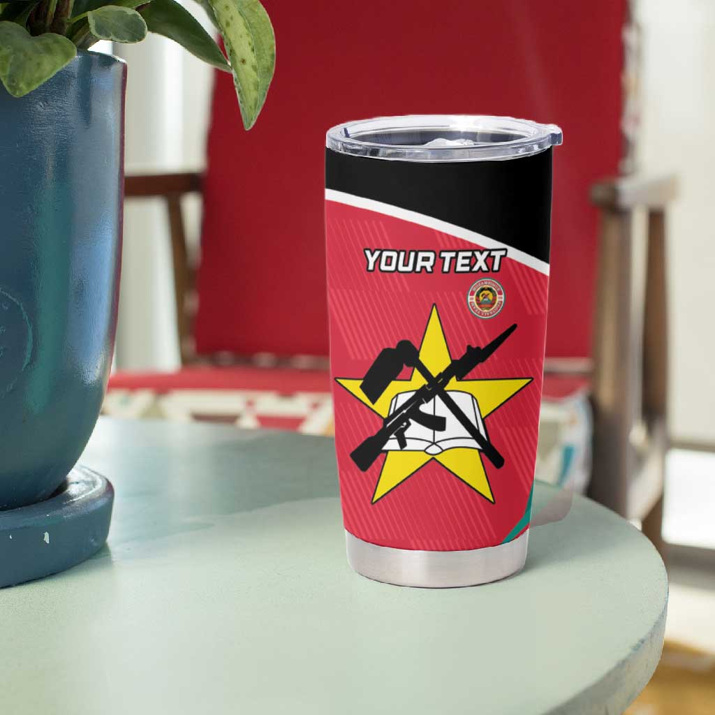 Afro Mozambique Football Custom Tumbler Cup Go Os Mambas LT15