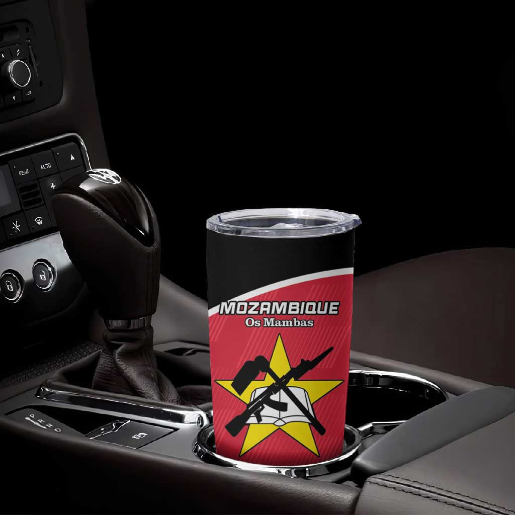 Afro Mozambique Football Custom Tumbler Cup Go Os Mambas LT15