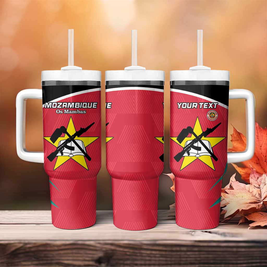Afro Mozambique Football Custom Tumbler With Handle Go Os Mambas LT15