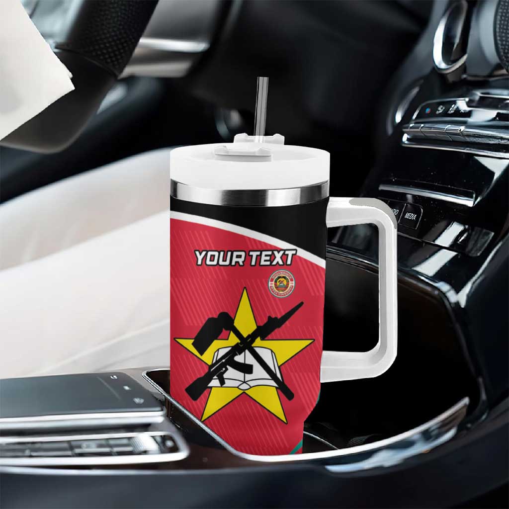 Afro Mozambique Football Custom Tumbler With Handle Go Os Mambas LT15