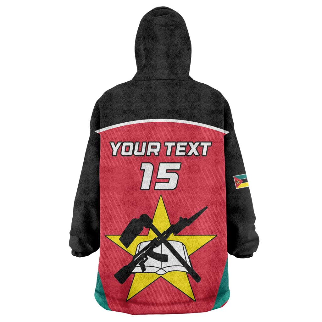 Afro Mozambique Football Custom Wearable Blanket Hoodie Go Os Mambas LT15