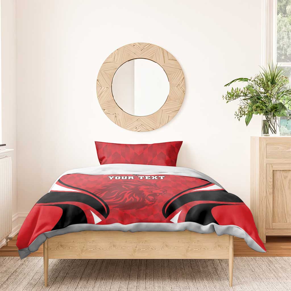 Afro Libya Football Custom Bedding Set Barbary Lion - Sporty Style LT15