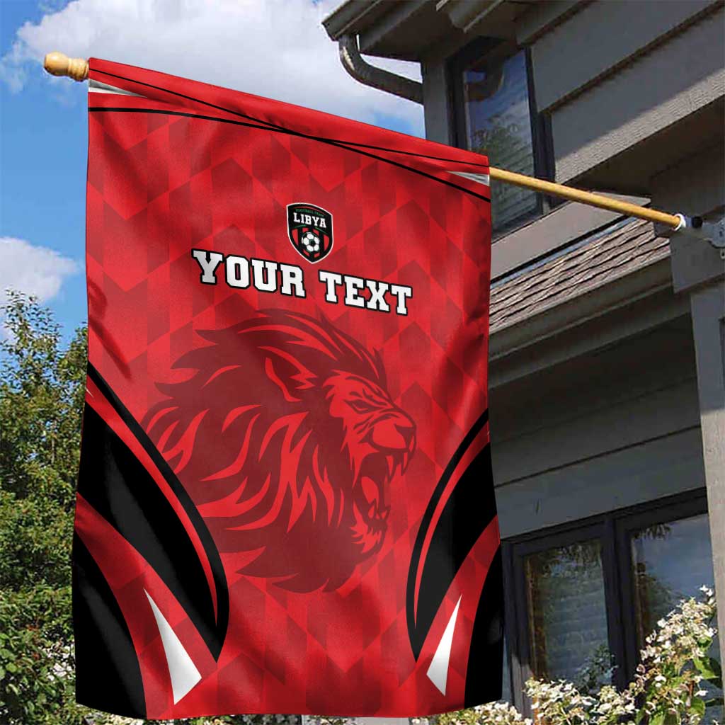 Afro Libya Football Custom Garden Flag Barbary Lion - Sporty Style LT15