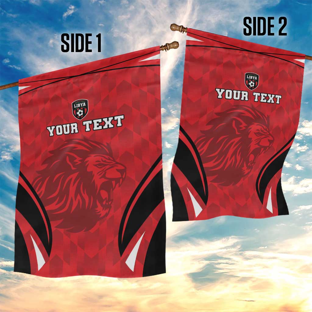 Afro Libya Football Custom Garden Flag Barbary Lion - Sporty Style LT15