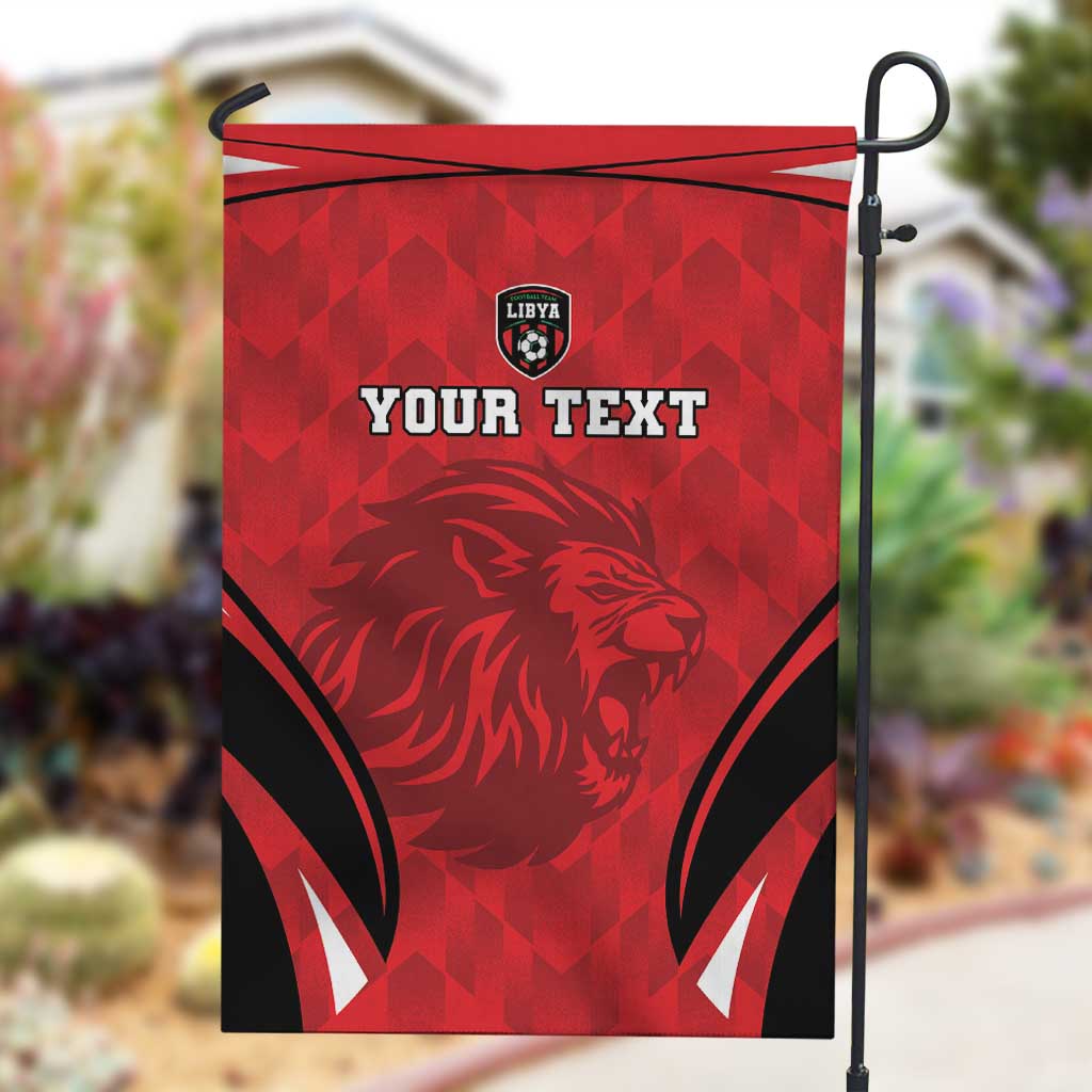 Afro Libya Football Custom Garden Flag Barbary Lion - Sporty Style LT15