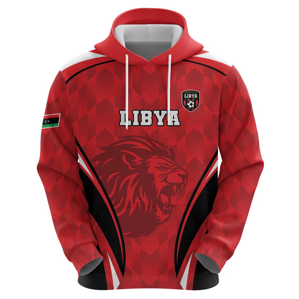 Custom Libya Football Hoodie Go Fursan al-Mutawasit LT15