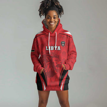 Afro Libya Football Custom Hoodie Dress Barbary Lion - Sporty Style LT15