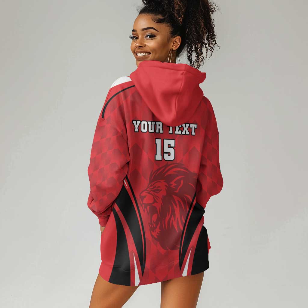 Afro Libya Football Custom Hoodie Dress Barbary Lion - Sporty Style LT15