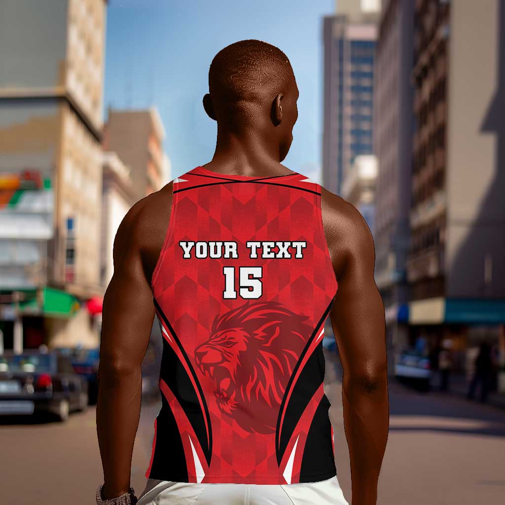 Afro Libya Football Custom Men Tank Top Barbary Lion - Sporty Style LT15
