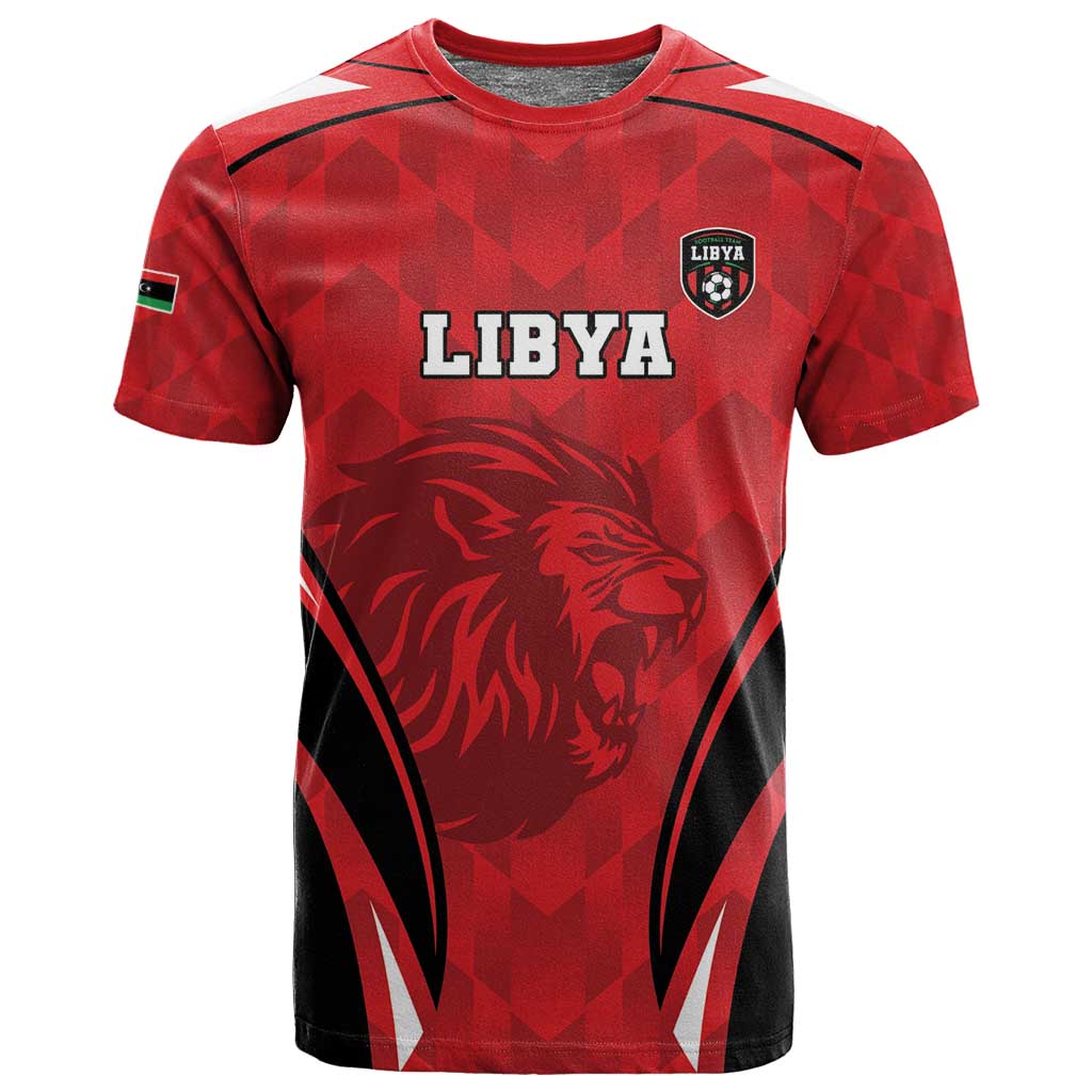 Afro Libya Football Custom T shirt Barbary Lion - Sporty Style LT15