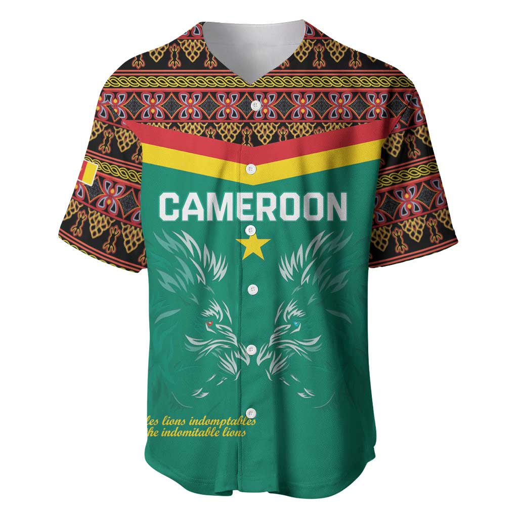 Custom Cameroun Football Baseball Jersey Allez Les Lions Indomptables LT15