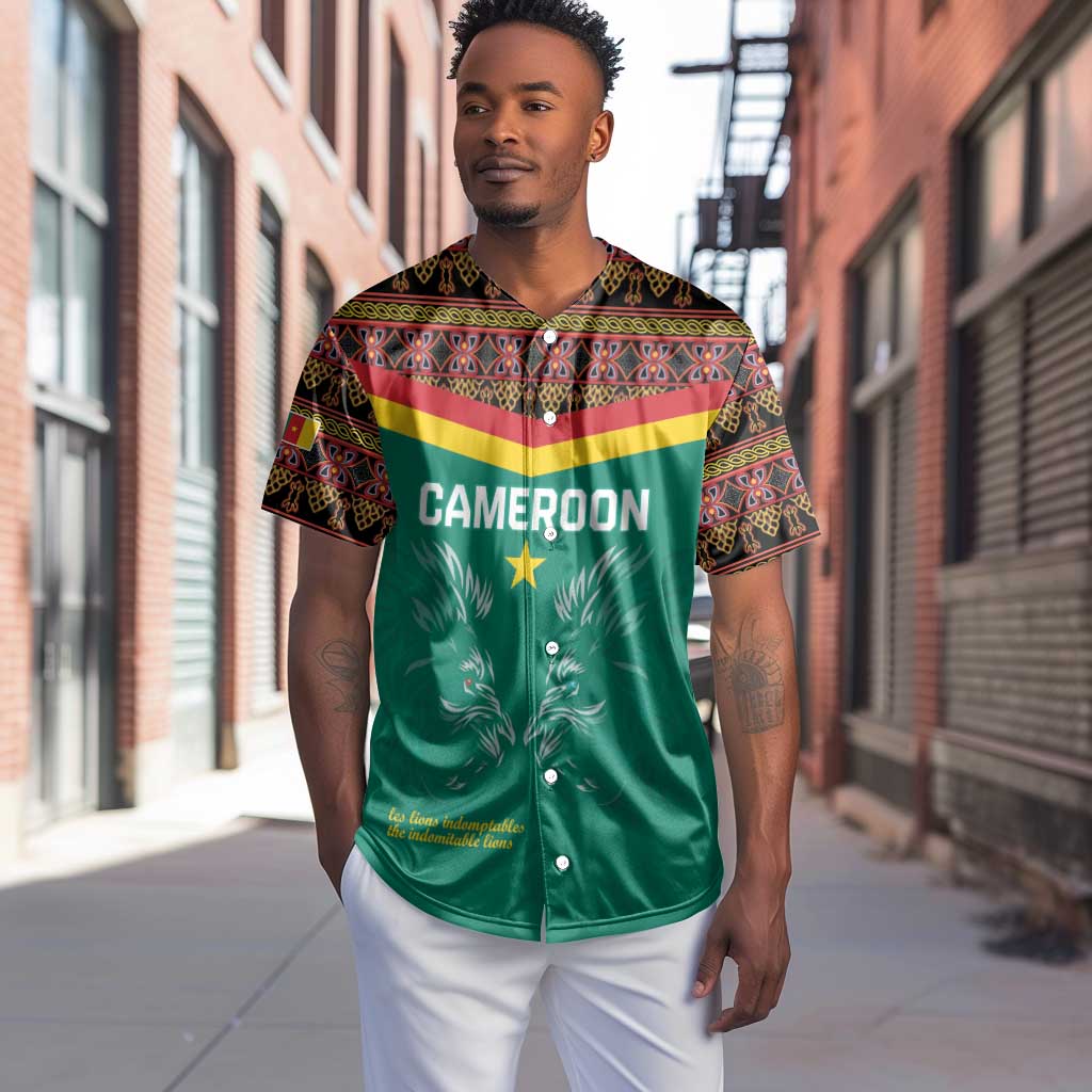 Custom Cameroun Football Baseball Jersey Allez Les Lions Indomptables LT15