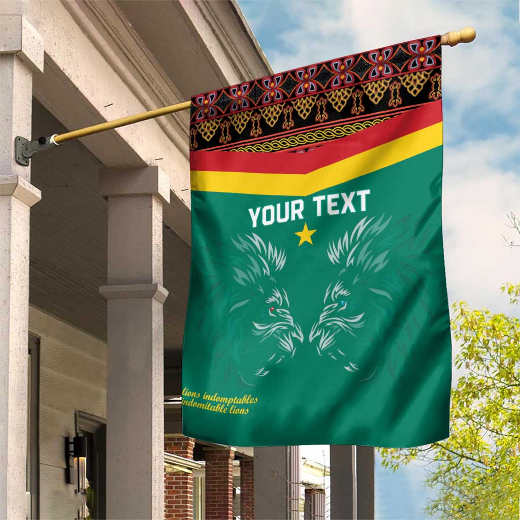 Custom Cameroun Football Garden Flag Allez Les Lions Indomptables LT15