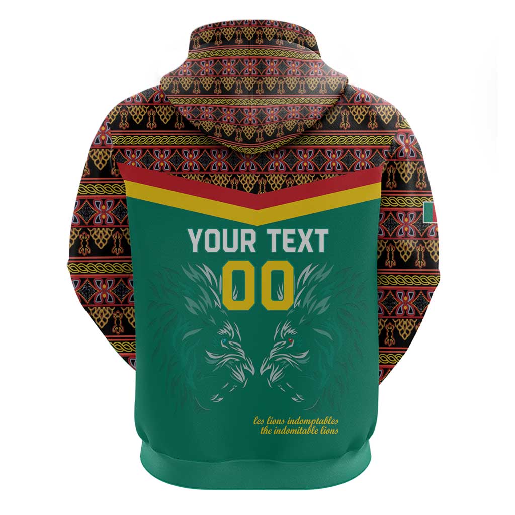 Custom Cameroon Football Hoodie Go Champions - Toghu Pattern LT15