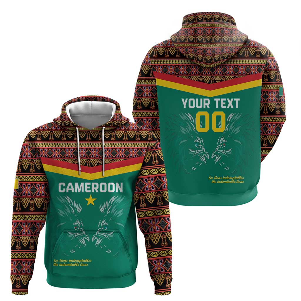 Custom Cameroon Football Hoodie Go Champions - Toghu Pattern LT15