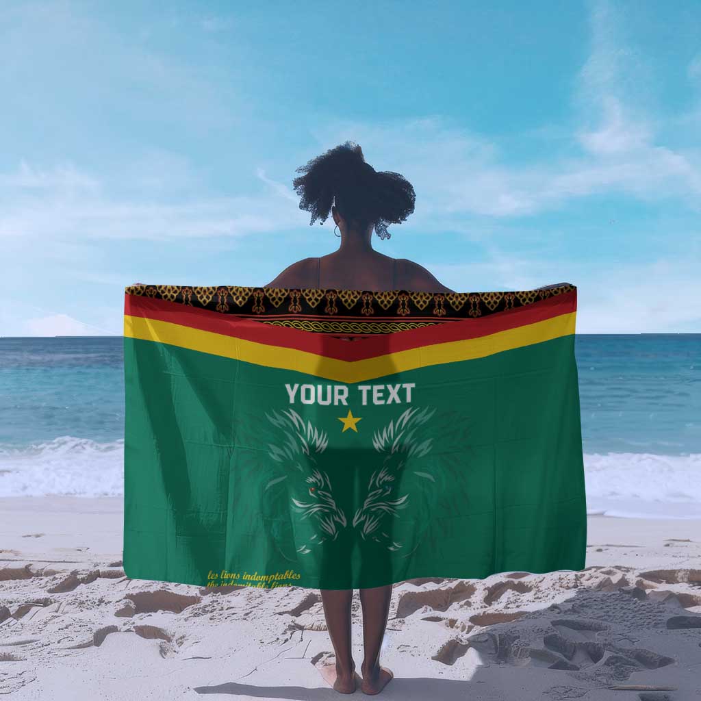 Custom Cameroun Football Sarong Allez Les Lions Indomptables LT15