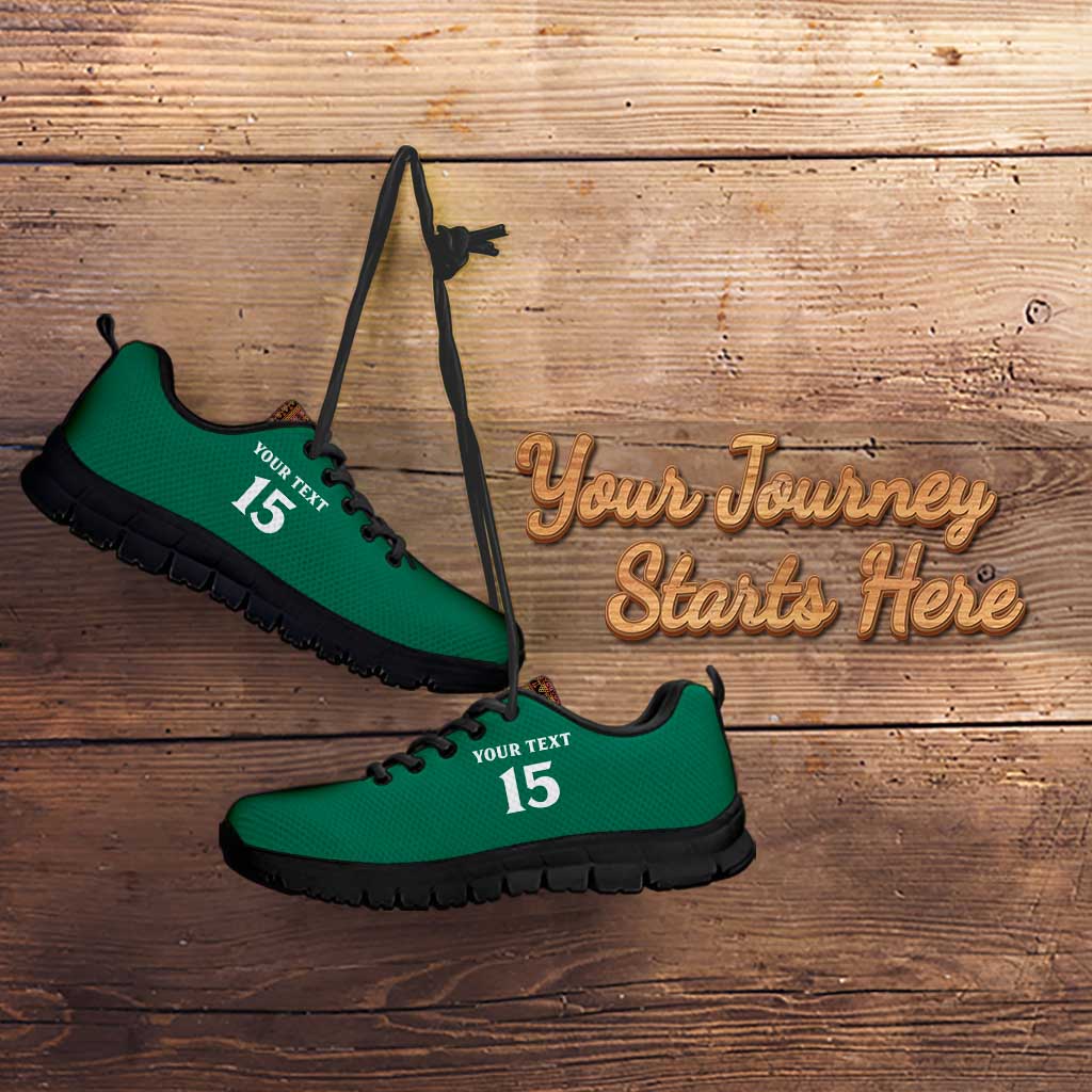 Custom Cameroon Football Sneakers Go Champions - Toghu Pattern LT15