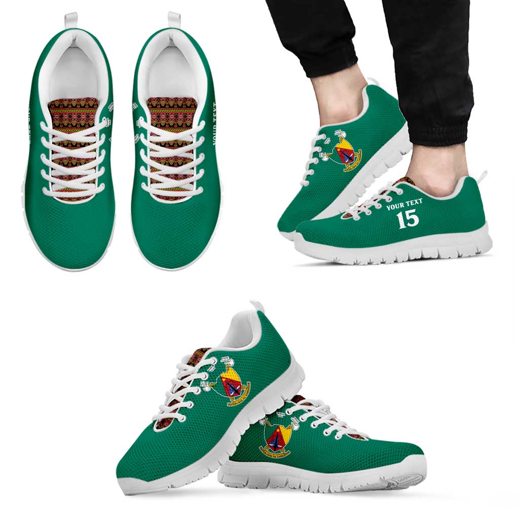 Custom Cameroon Football Sneakers Go Champions - Toghu Pattern LT15