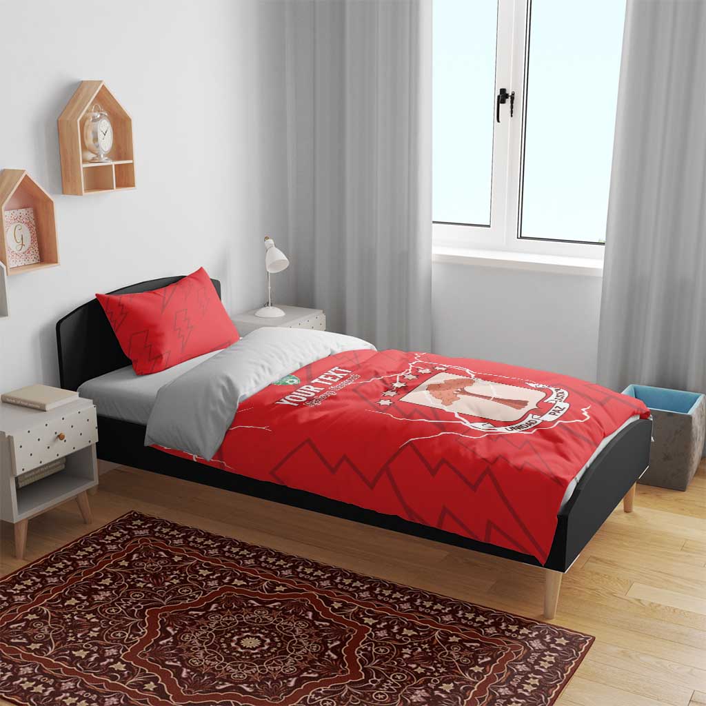 Custom Equatorial Guinea Football Bedding Set Go Champions - Red Version LT15