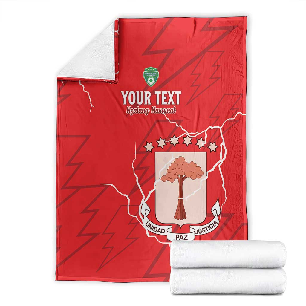 Custom Equatorial Guinea Football Blanket Go Champions - Red Version LT15