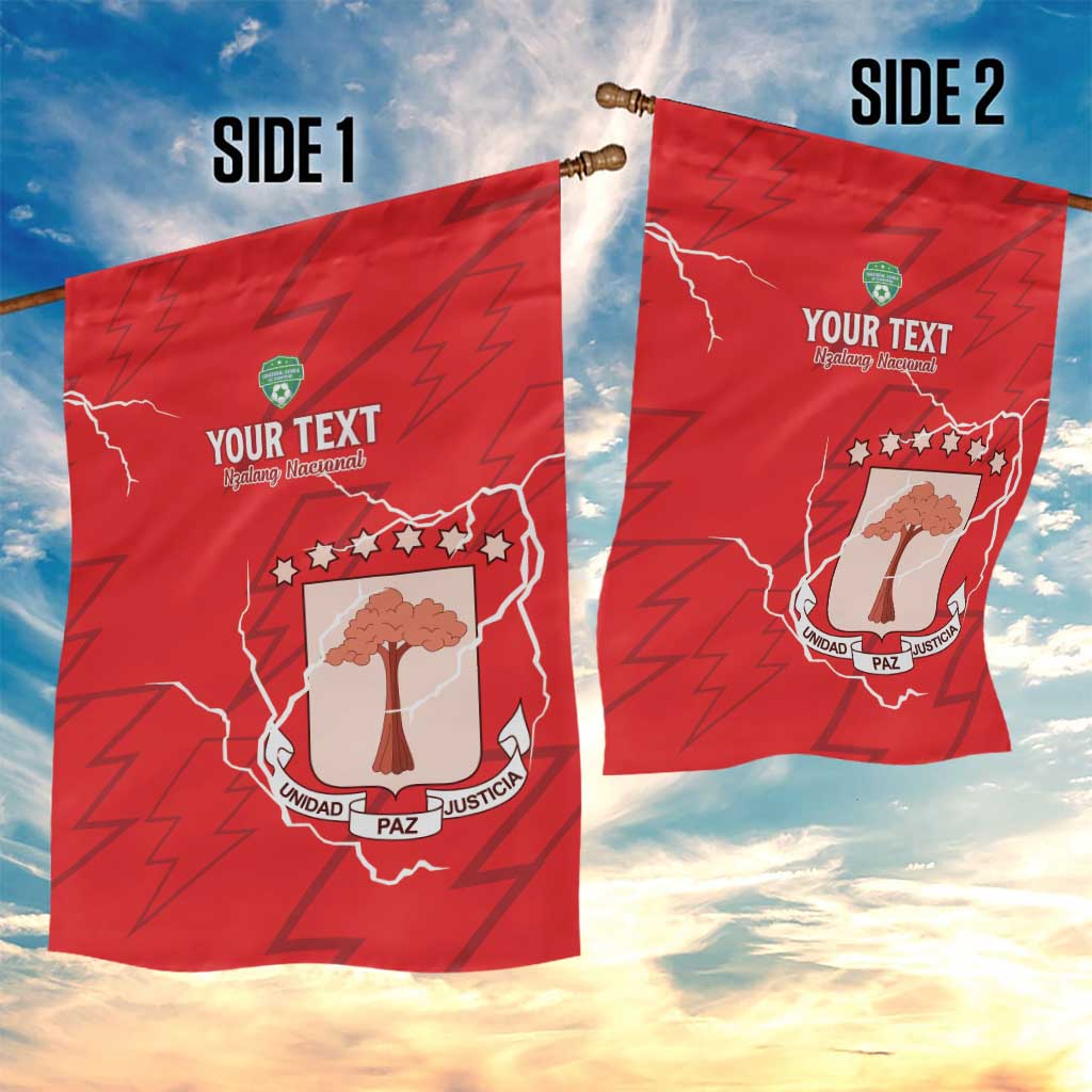 Custom Equatorial Guinea Football Garden Flag Go Champions - Red Version LT15