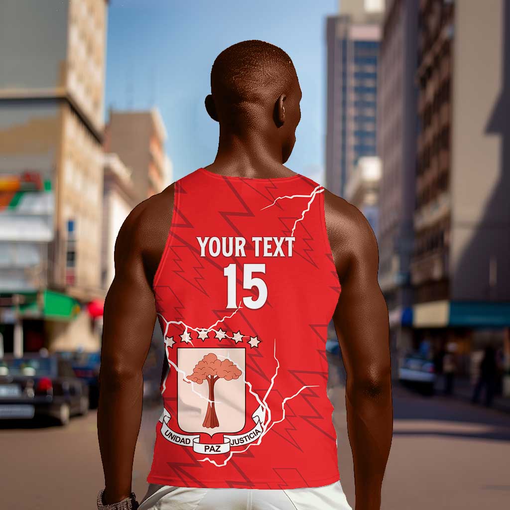 Custom Equatorial Guinea Football Men Tank Top Go Champions - Red Version LT15