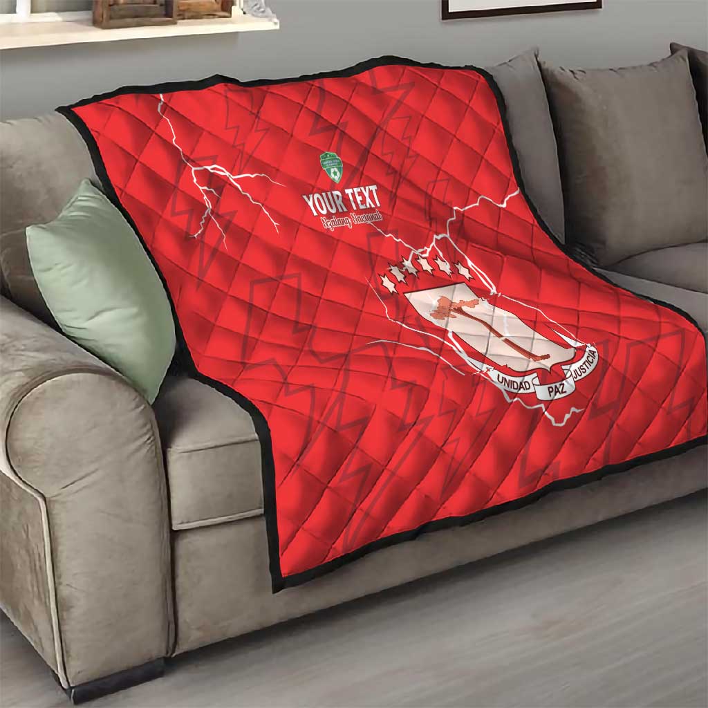 Custom Equatorial Guinea Football Quilt Go Champions - Red Version LT15