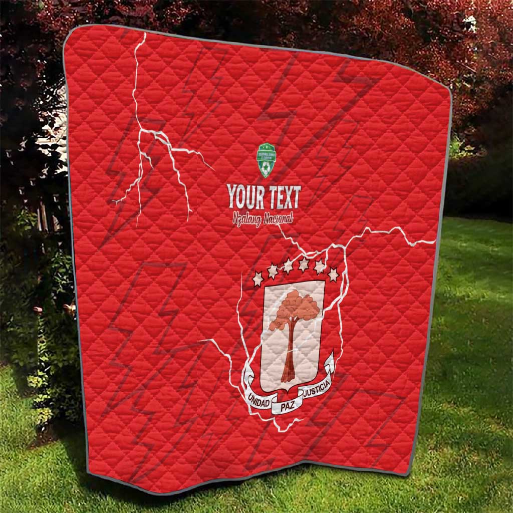 Custom Equatorial Guinea Football Quilt Go Champions - Red Version LT15