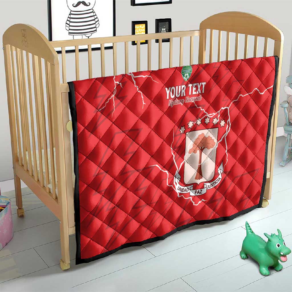 Custom Equatorial Guinea Football Quilt Go Champions - Red Version LT15