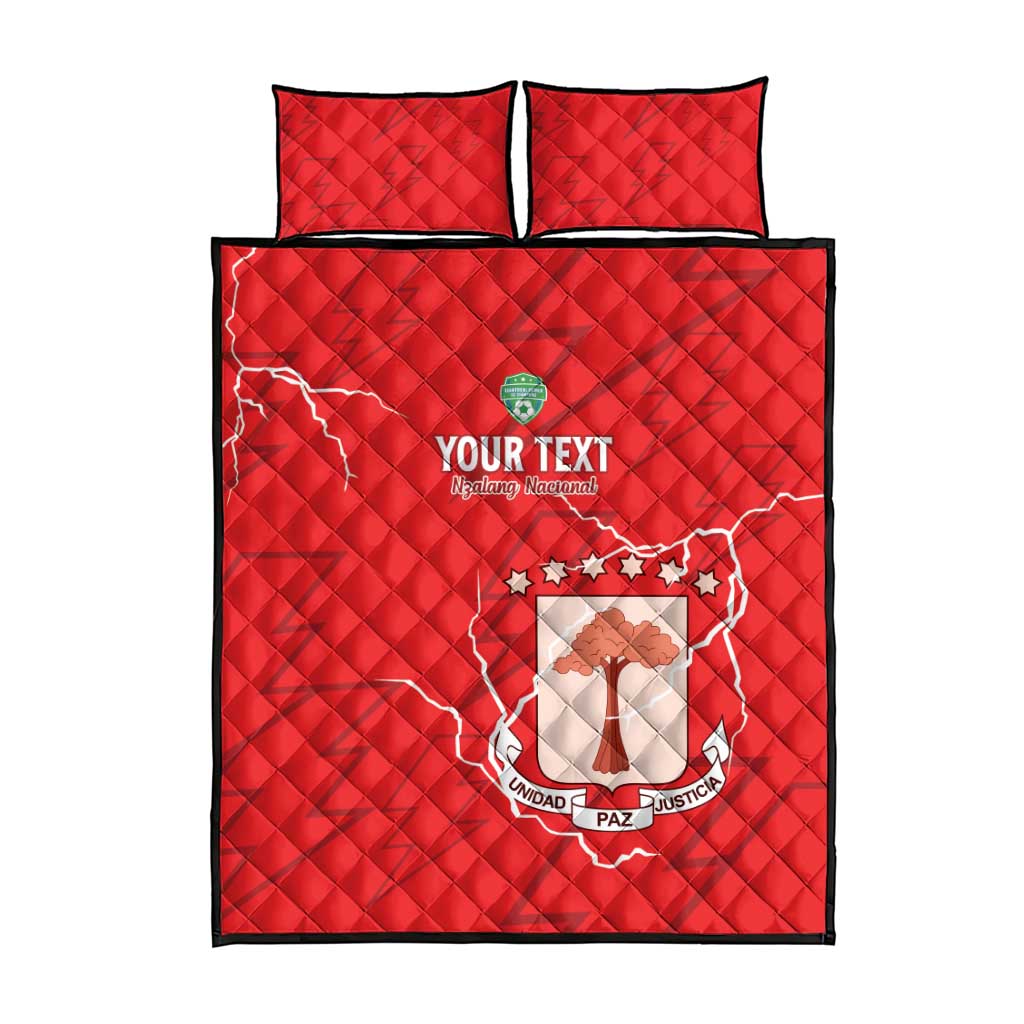 Custom Equatorial Guinea Football Quilt Bed Set Go Champions - Red Version LT15