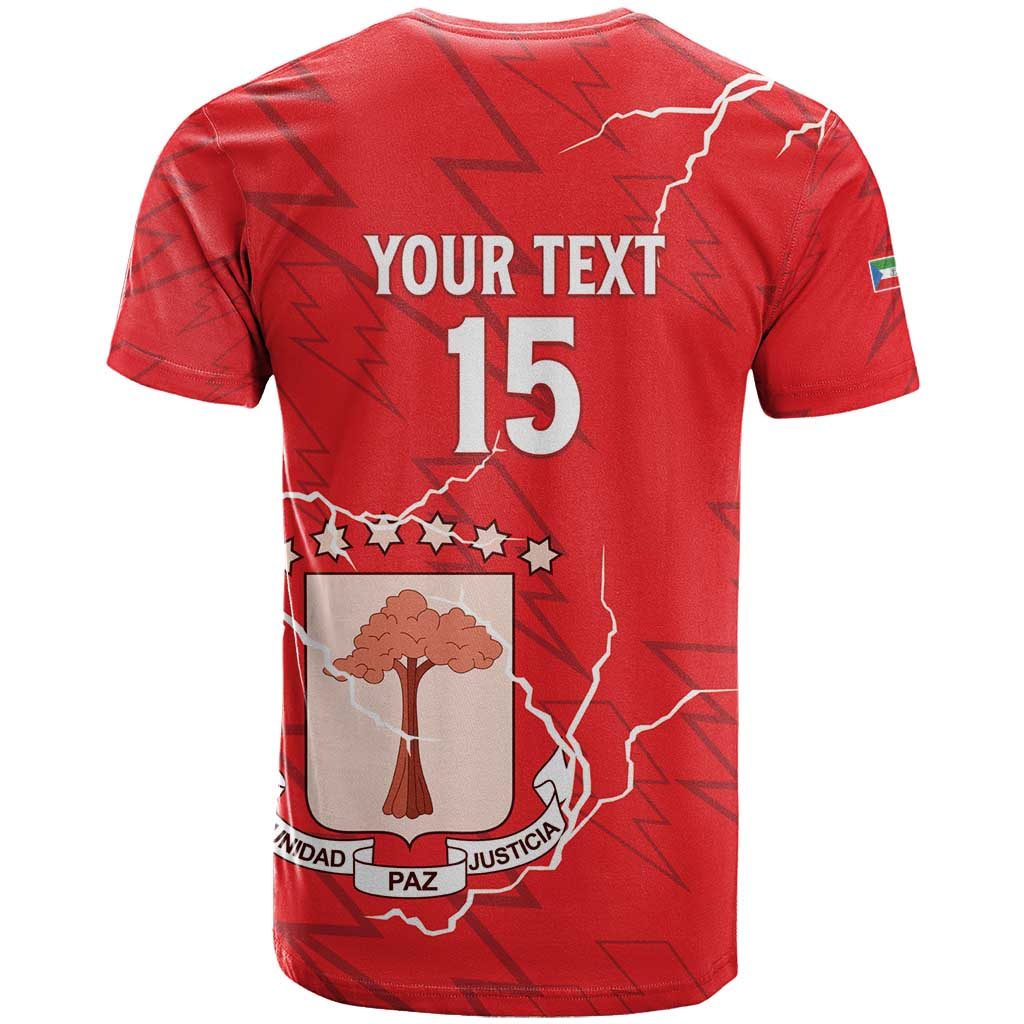 Custom Equatorial Guinea Football T shirt Go Champions - Red Version LT15