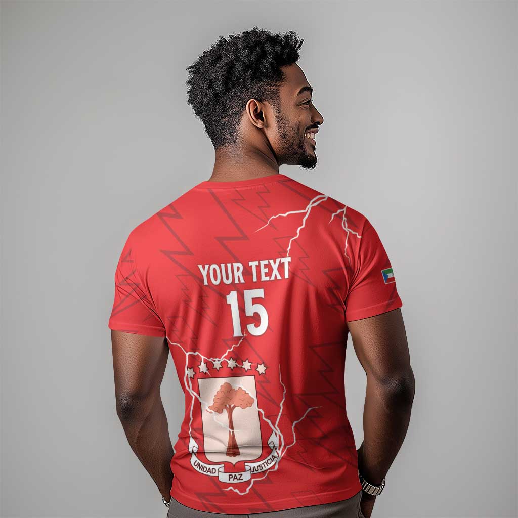 Custom Equatorial Guinea Football T shirt Go Champions - Red Version LT15