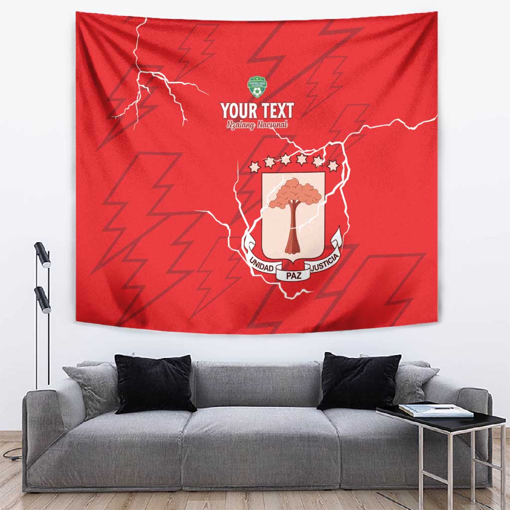 Custom Equatorial Guinea Football Tapestry Go Champions - Red Version LT15