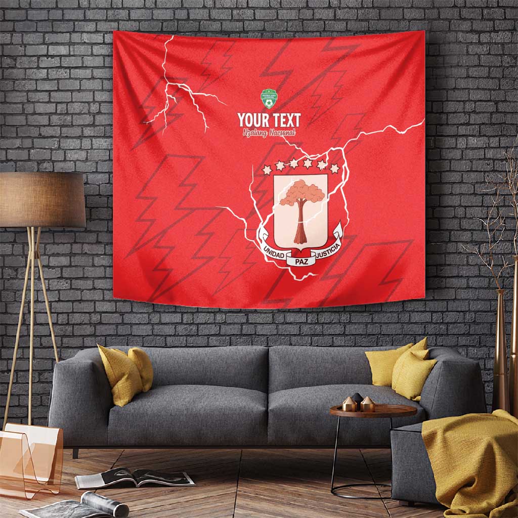 Custom Equatorial Guinea Football Tapestry Go Champions - Red Version LT15