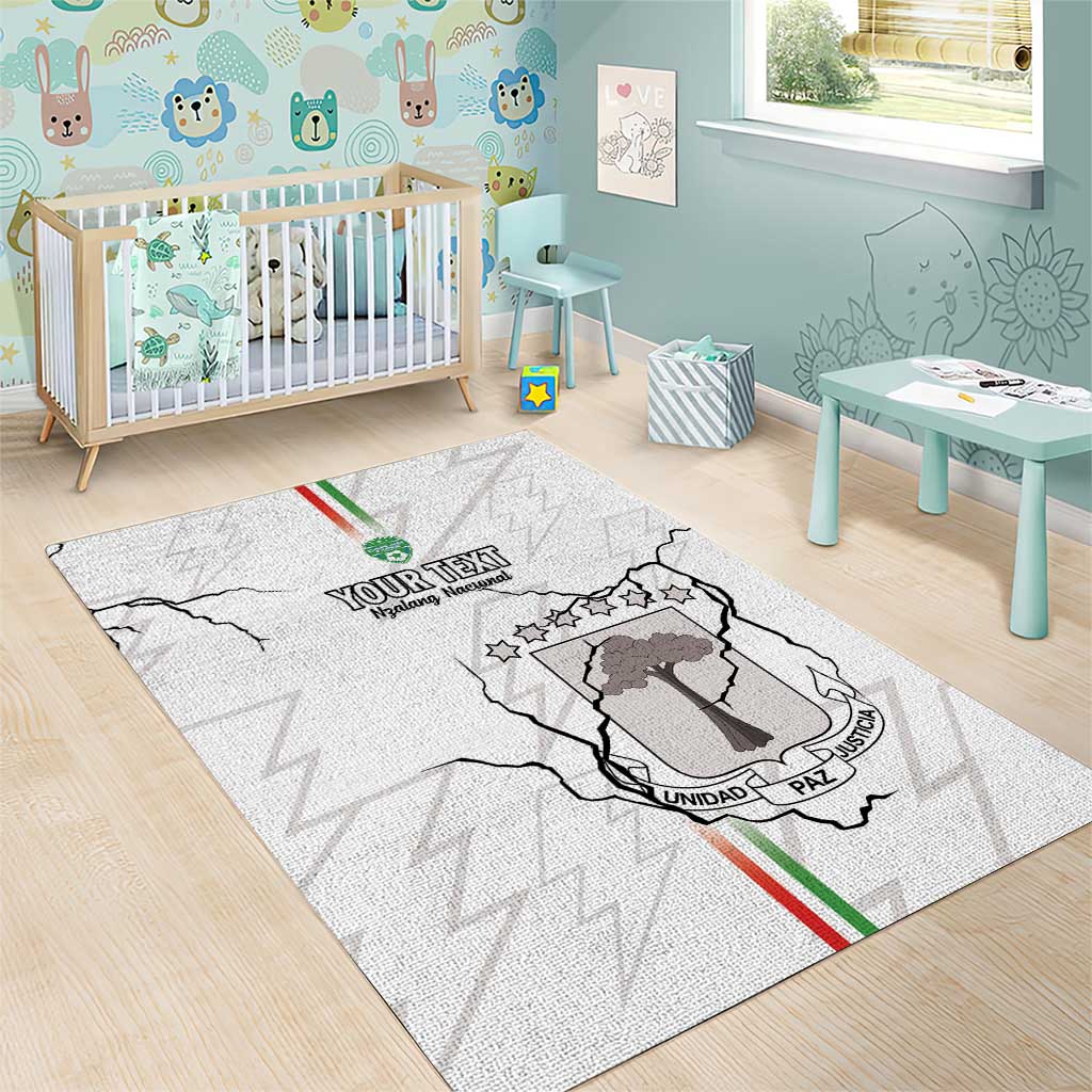 Custom Equatorial Guinea Football Area Rug Go Champions - White Version LT15