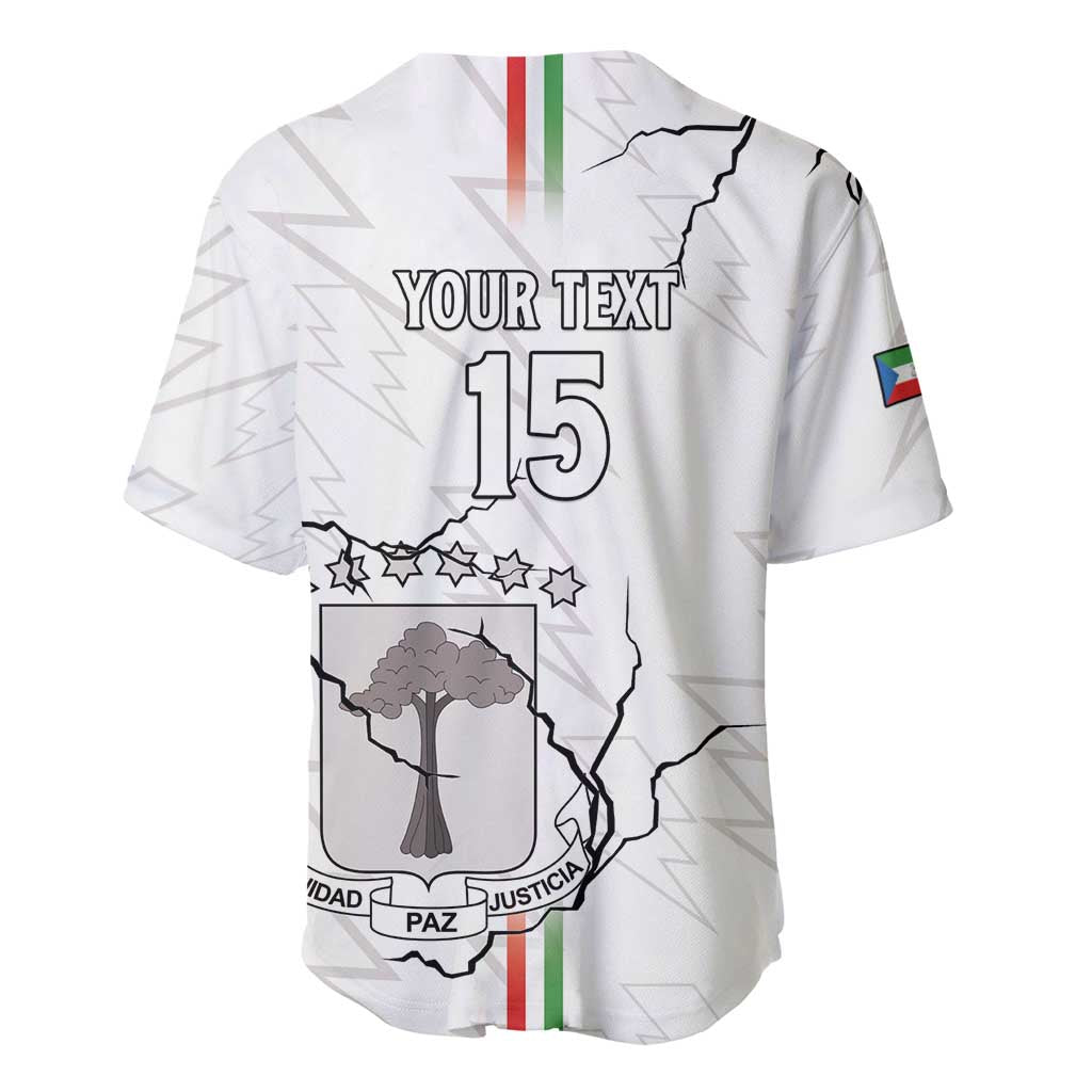 Custom Equatorial Guinea Football Baseball Jersey Go Champions - White Version LT15
