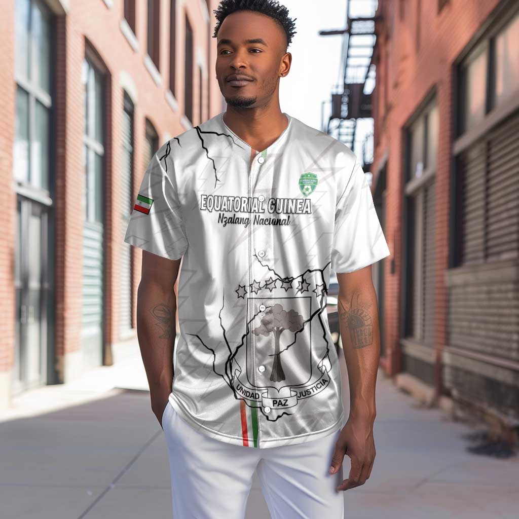 Custom Equatorial Guinea Football Baseball Jersey Go Champions - White Version LT15