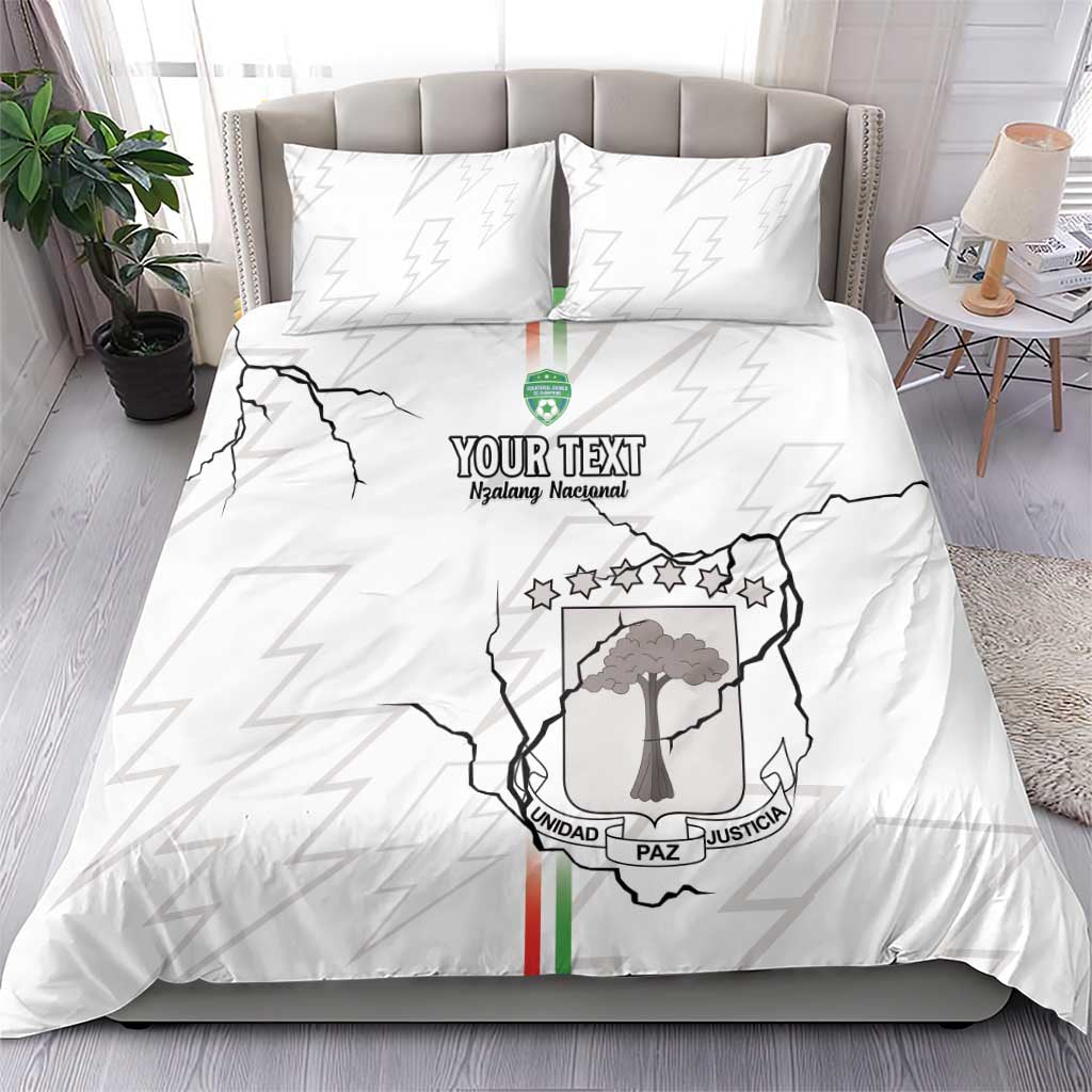Custom Equatorial Guinea Football Bedding Set Go Champions - White Version LT15