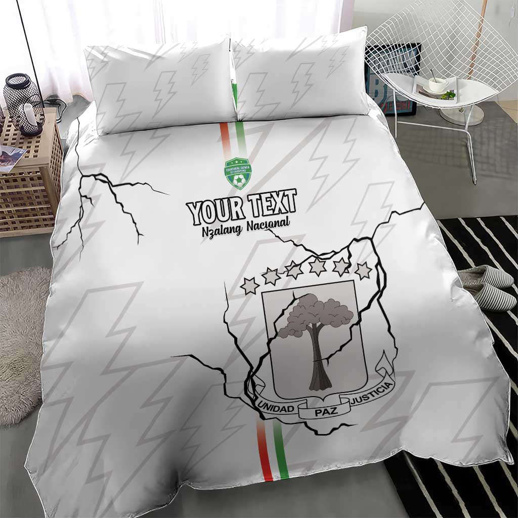 Custom Equatorial Guinea Football Bedding Set Go Champions - White Version LT15