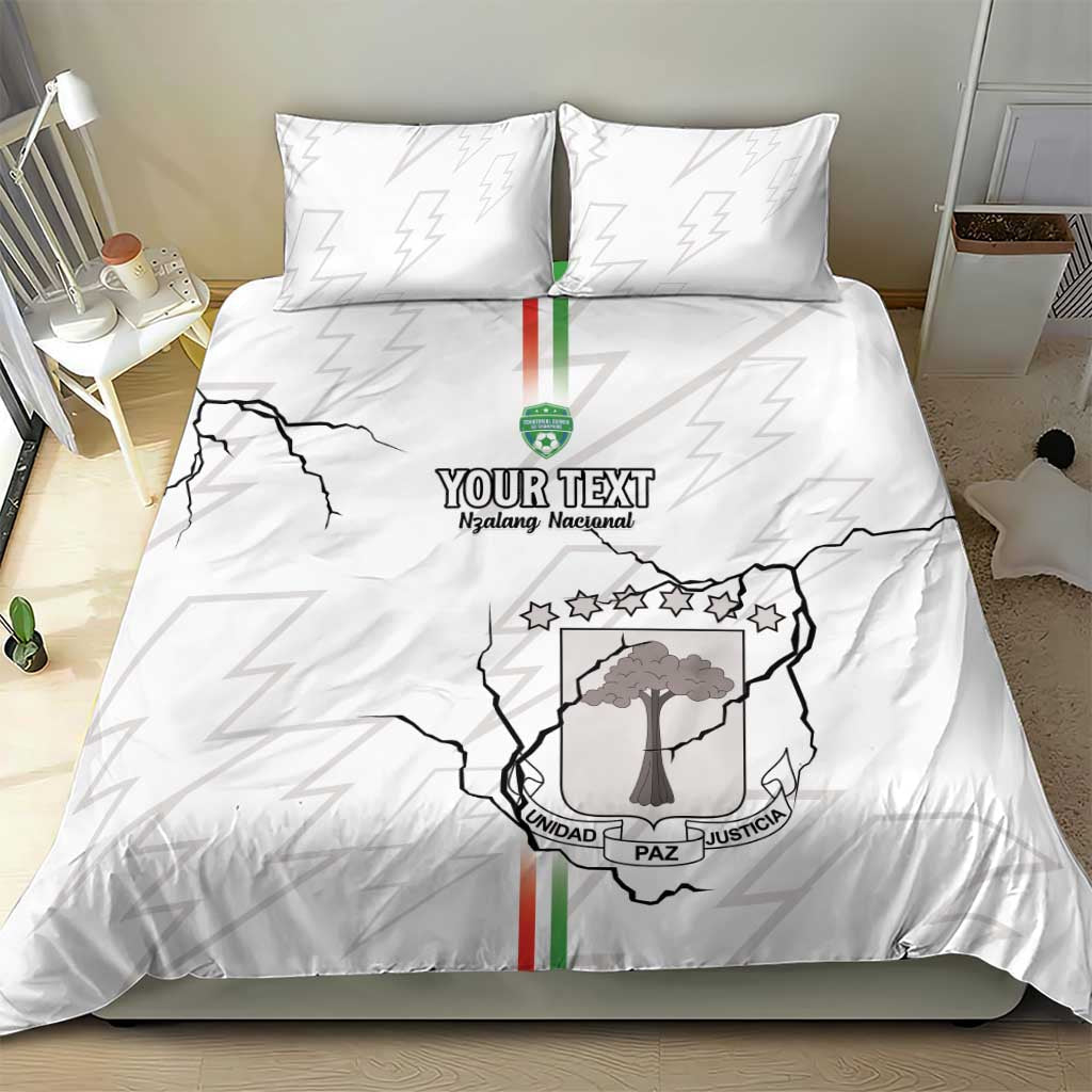 Custom Equatorial Guinea Football Bedding Set Go Champions - White Version LT15