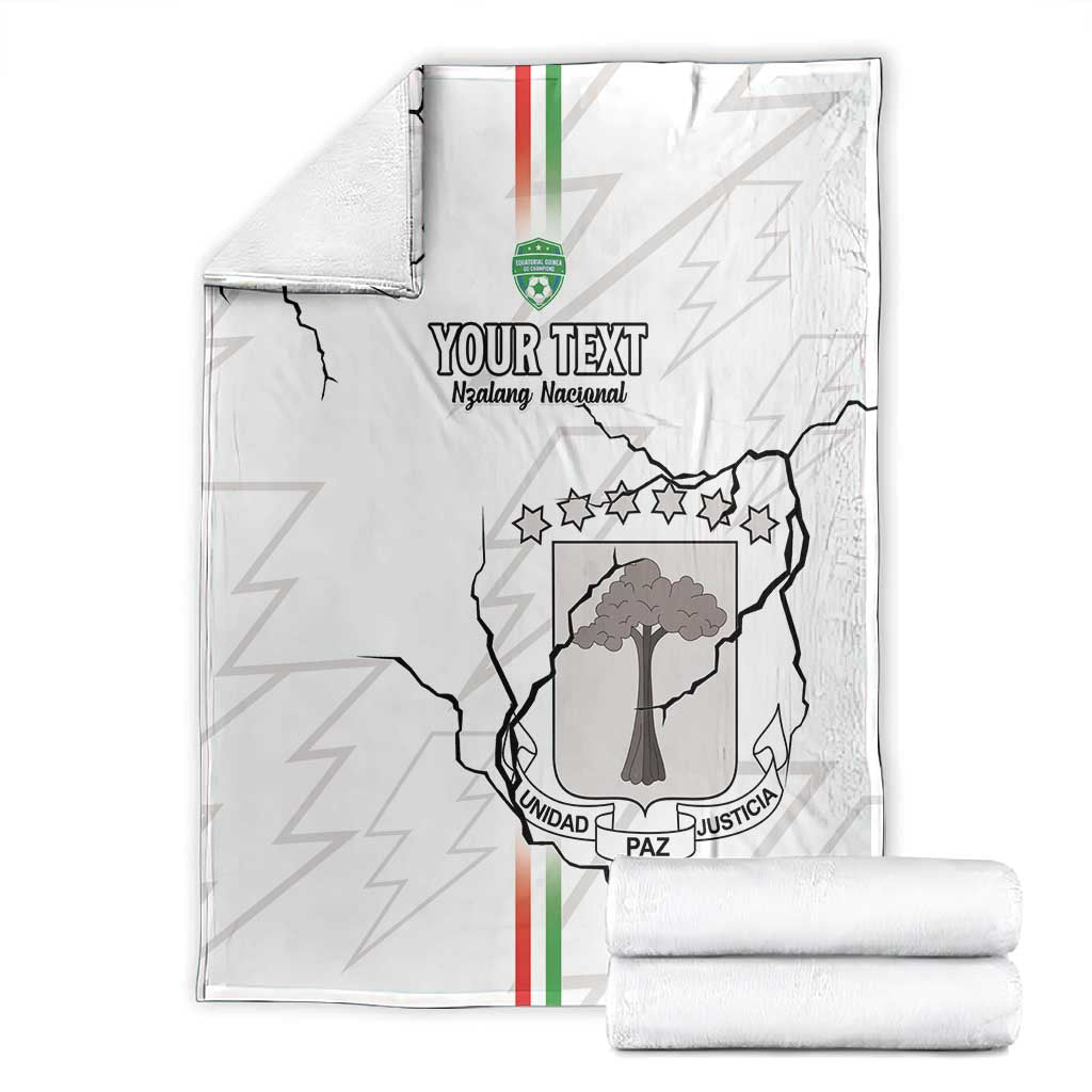 Custom Equatorial Guinea Football Blanket Go Champions - White Version LT15