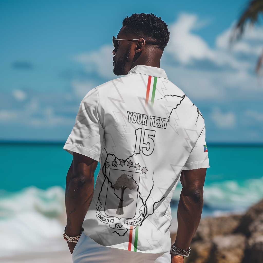 Custom Equatorial Guinea Football Hawaiian Shirt Go Champions - White Version LT15