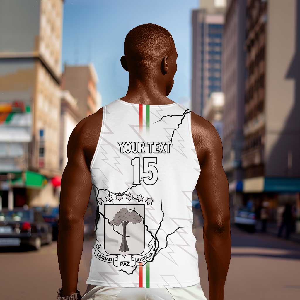 Custom Equatorial Guinea Football Men Tank Top Go Champions - White Version LT15
